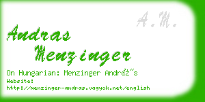 andras menzinger business card